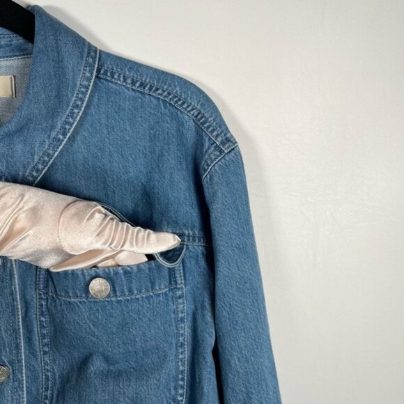 NWT MADEWELL Crop Jean Jacket in Dursett Wash with Pockets 100% Cotton‎ NJ735 XS - Picture 10 of 16
